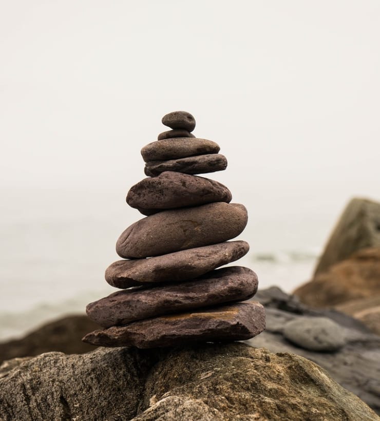 balance, stone, nature